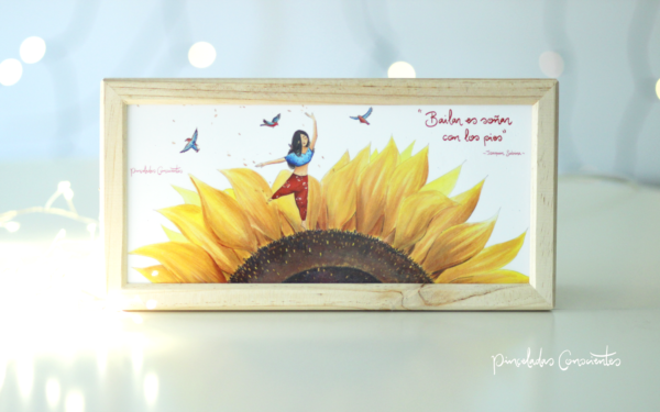 Caja luz girasol